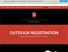 Tablet Screenshot of cochranerangers.com